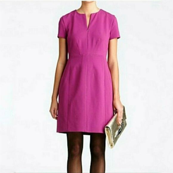 Diane Von Furstenberg Agatha Front Zip Sheath Dress Size 4